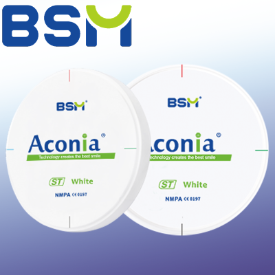 BSM ST - White (1250 Mpa) Zirconia Discs