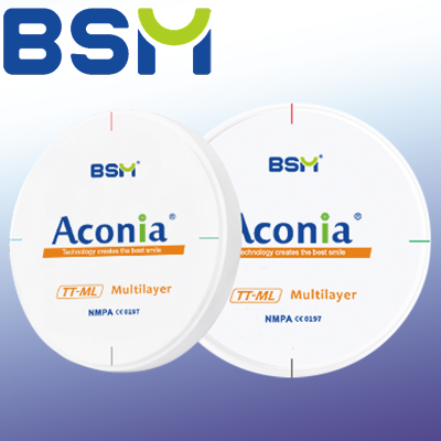 BSM TT-ML 3D Multilayer (600-900 Mpa) Zirconia Discs 12/14/16/18 mm