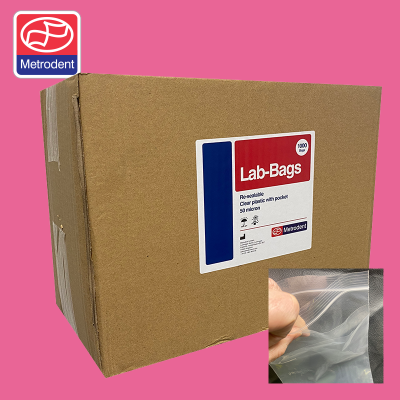 Lab Bags - Resealable with pocket (1000)