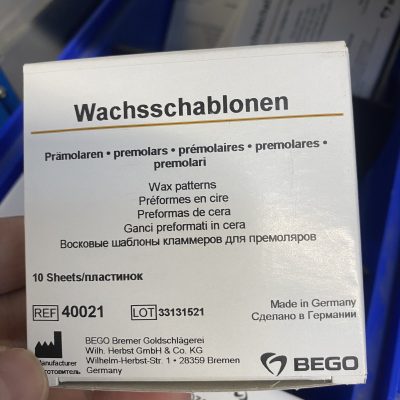 Bego - Wax patterns for pre molars (curved)