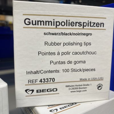 Bego - Rubber Polishers Black Cylinder Ø 6.5 x 24.0 mm (Pack 100)