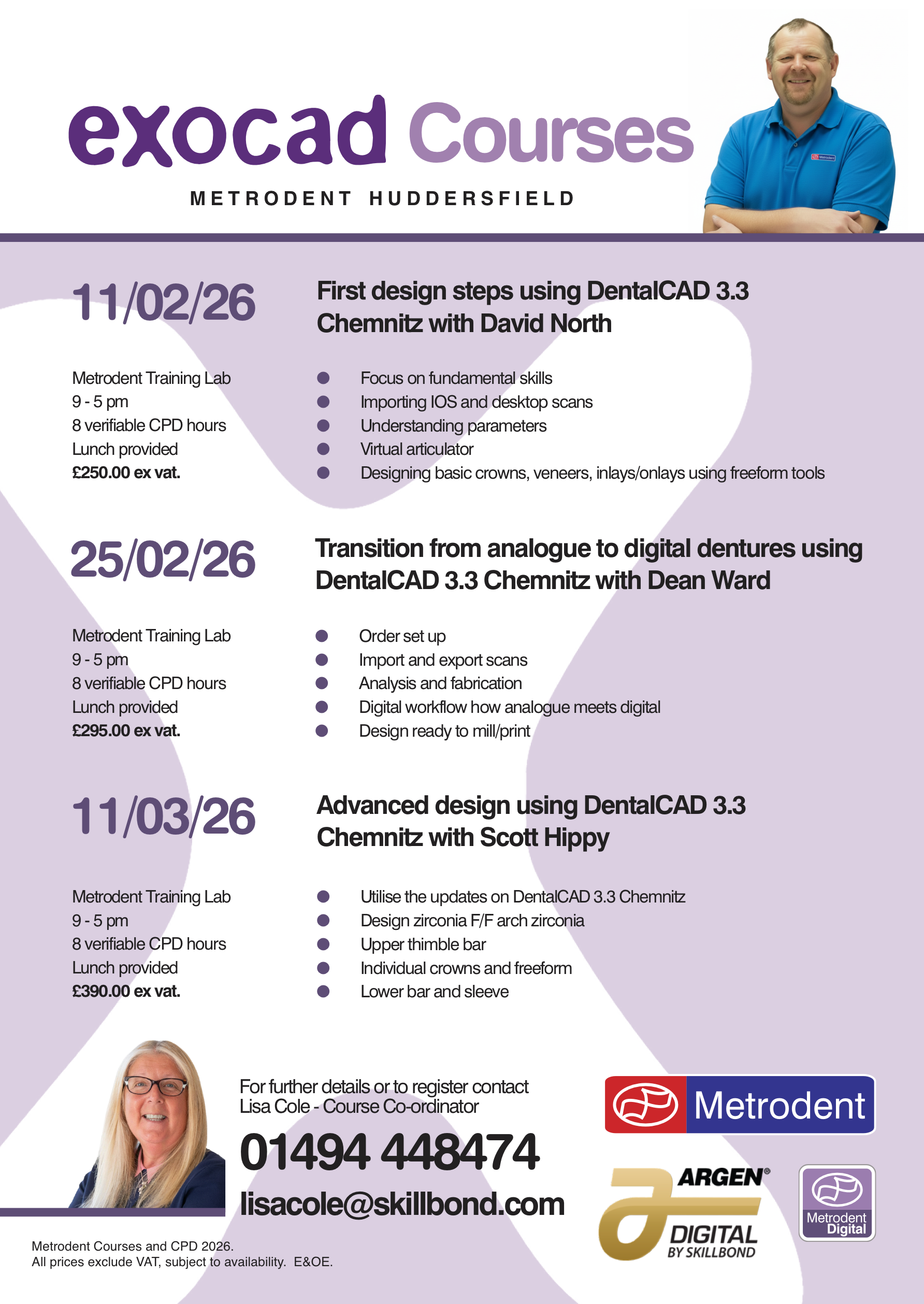 exocad and 3shape - Training courses at Metrodent 2026