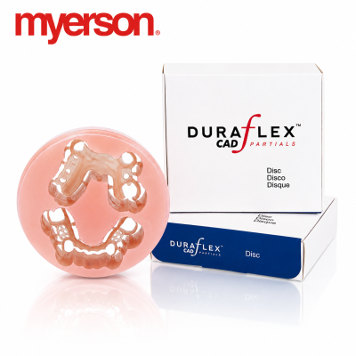 Myerson - Duraflex CAD Partials Milling Discs - Tissue Tone PINK - Duraflex Disc 98 x 15 mm